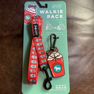 Sassy Woof Walkie Pack Leash and Used Waste Bag Holder